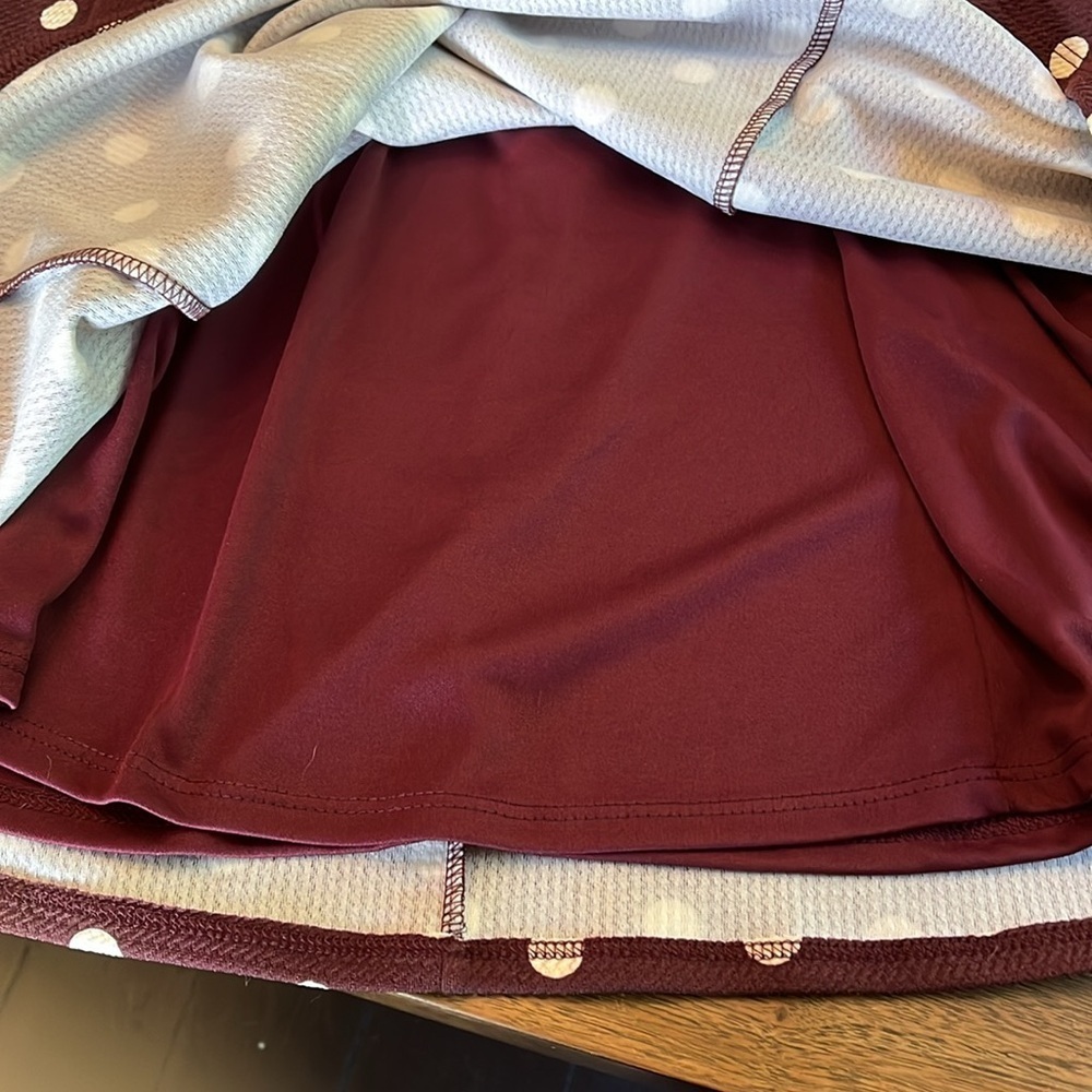 Crescent Cielia Textured Knit Dress Stitch Fix NWT Burgundy Size L - Picture 10 of 13